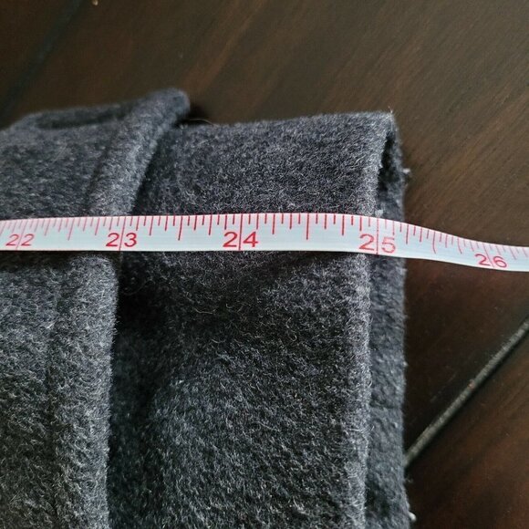 LRL Lauren Ralph Lauren Reefer Coat A-Line Wool Blend Charcoal Size XL Lined - Picture 9 of 11